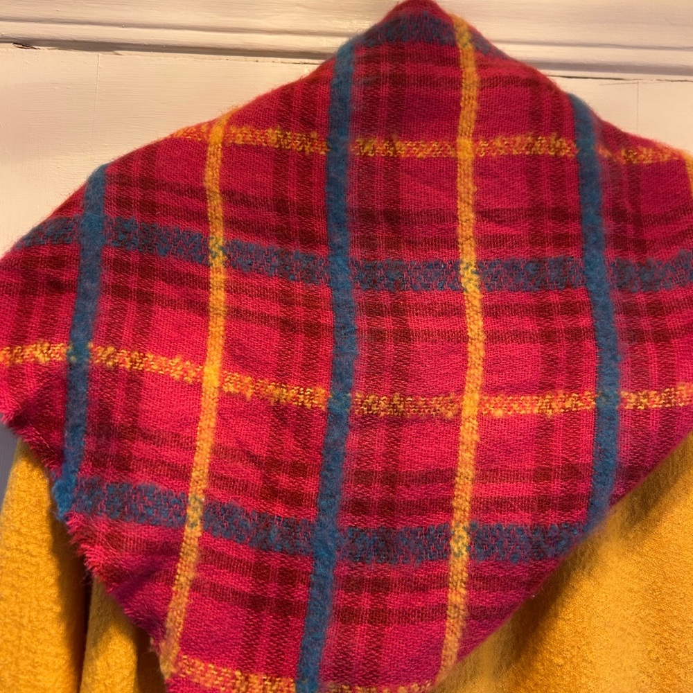 Jacket, Cape, Lightweight, Yellow, Wool, - image 8